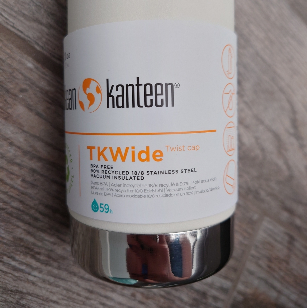 Klean Kanteen 20oz TKWide with Twist Cap - Tofu - Picture 4 of 5